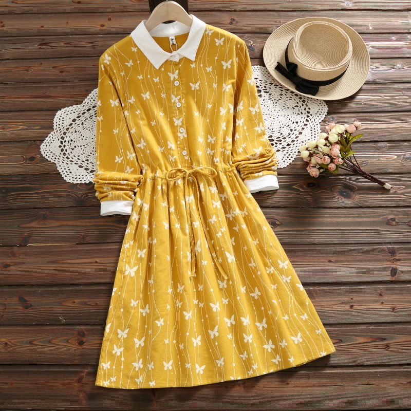 老婆是矮，但从不嫌自己矮!新款娃娃裙+平鞋，没人相信她1米5