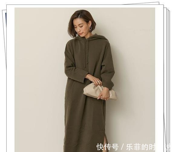  针织连衣@军绿色连衣裙完全不挑人！24种日系穿搭示范，放心享受春季时尚感