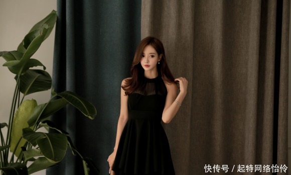 俏皮|晴天美图:孙允珠,巧克力真丝小魔女风俏皮洋裙