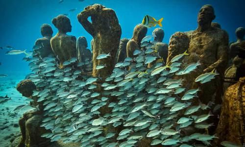 游客发现底里聚集大量“人群”,相关部门闻讯后立即展开调查