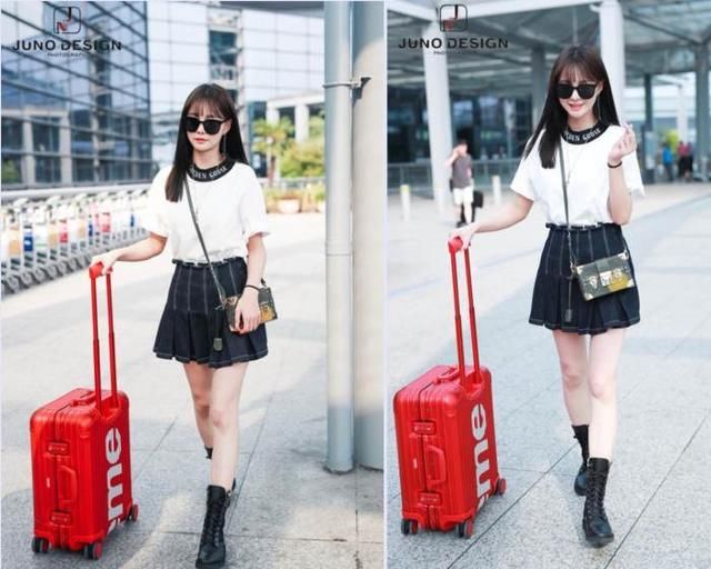 沈梦辰穿短裙现身，这171身高秀起腿来美炸了，网友:羡慕杜海涛