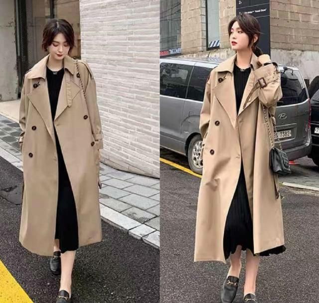  #学好#經典的卡其色风衣如何穿？学好这种叠穿方法，雅致大气时尚潮流出色！