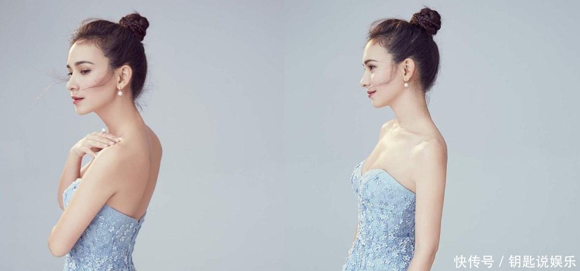 卢靖姗穿抹胸裙, 紧到走路都不方便了, 网友: 韩庚眼光真好!