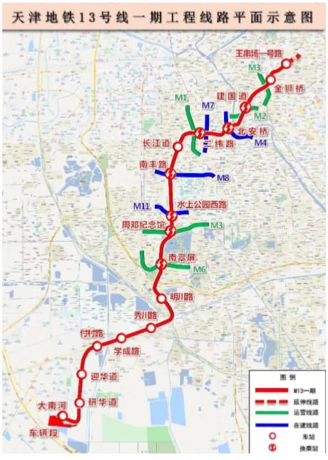  『轨道交通线』重磅 | 具体站点曝光！天津拟新增1条、延长6条地铁线！