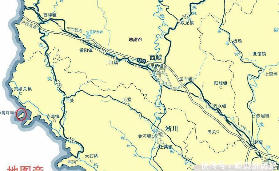 河南南阳一村庄, 为何飞到湖北省内