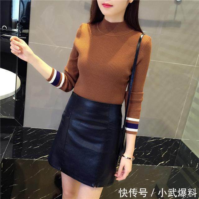 女人再笨也别穿打底裤 试试上衣+半身裙套装