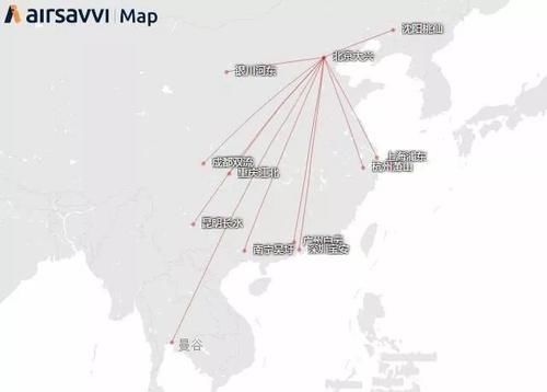 航线图 | 未来154天，这些航线将从大兴机场起飞