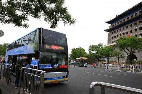 国庆假期北京开通前门至奥林匹克公园双层夜景观光线