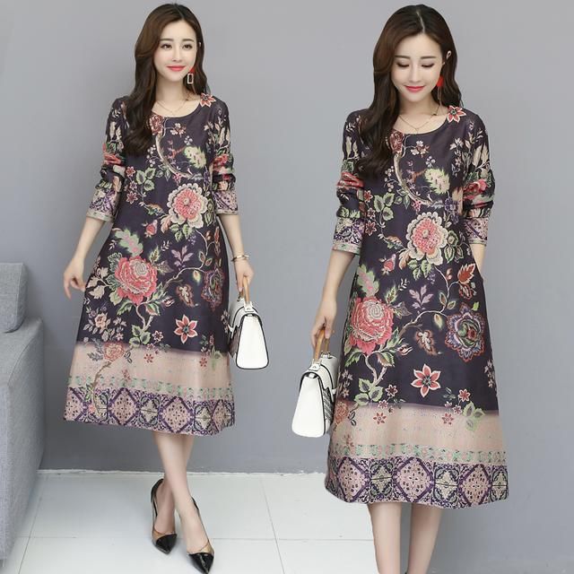 太美了，新上“A”秋裙太美了！若四五十岁女人穿上，绝对美上天