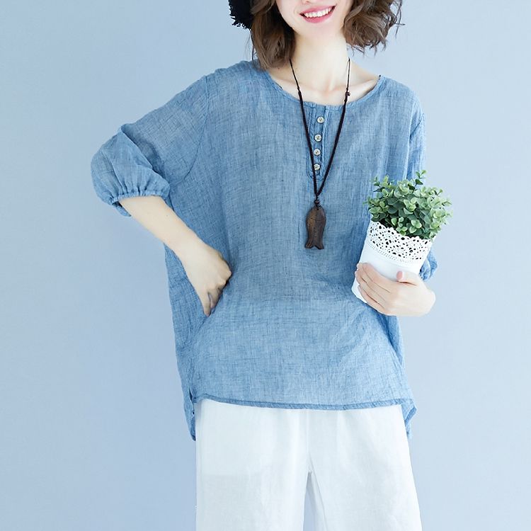 爱花钱媳妇真好看，出门在家穿这棉麻衫，的确好看极了