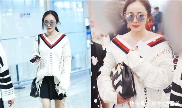 杨幂这条裙子, 你穿就丑死, 还好有细长的腿和高颜值撑着