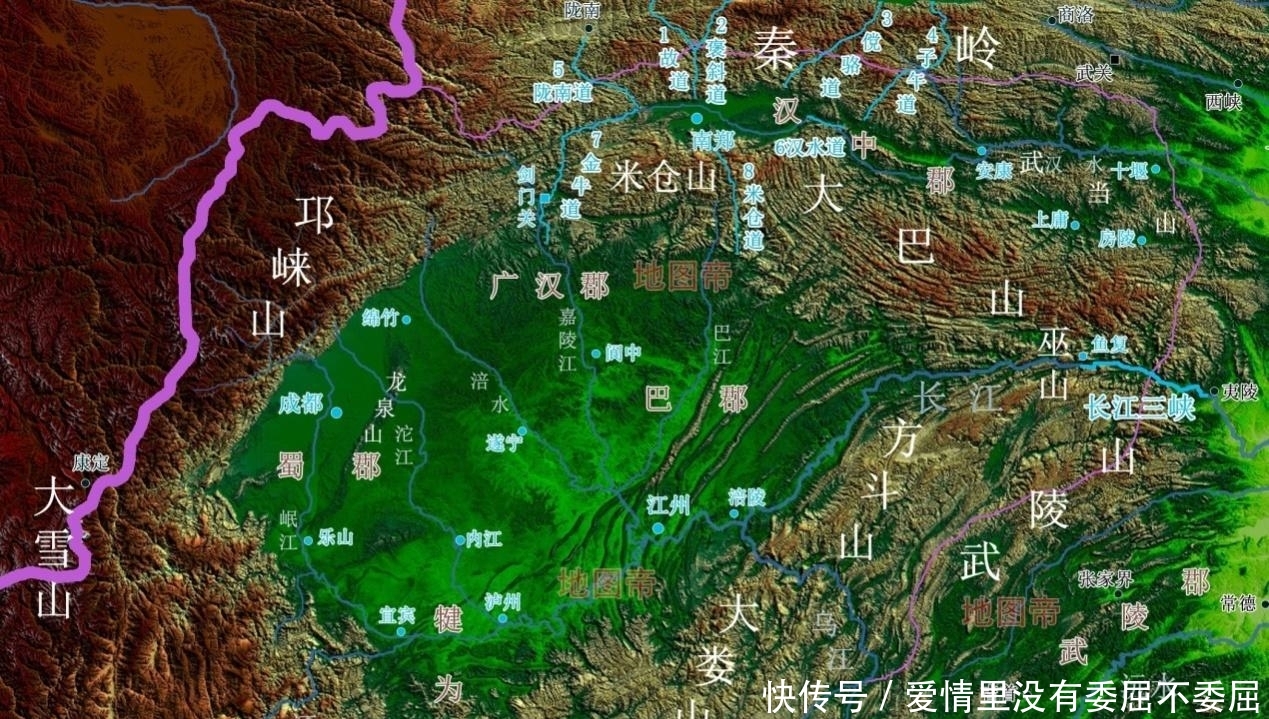  「蜀道」蜀道难，难于上青天，蜀道在哪里？