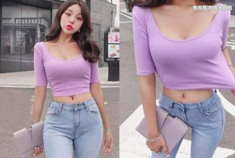 街拍:紧身裤勾勒S曲线，肤白腿长真俊俏，美女交个朋友可好?