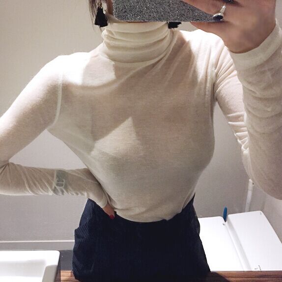 真是养眼，现在的女人穿紧身衬衫，显嫩都迷人，简直美爆了