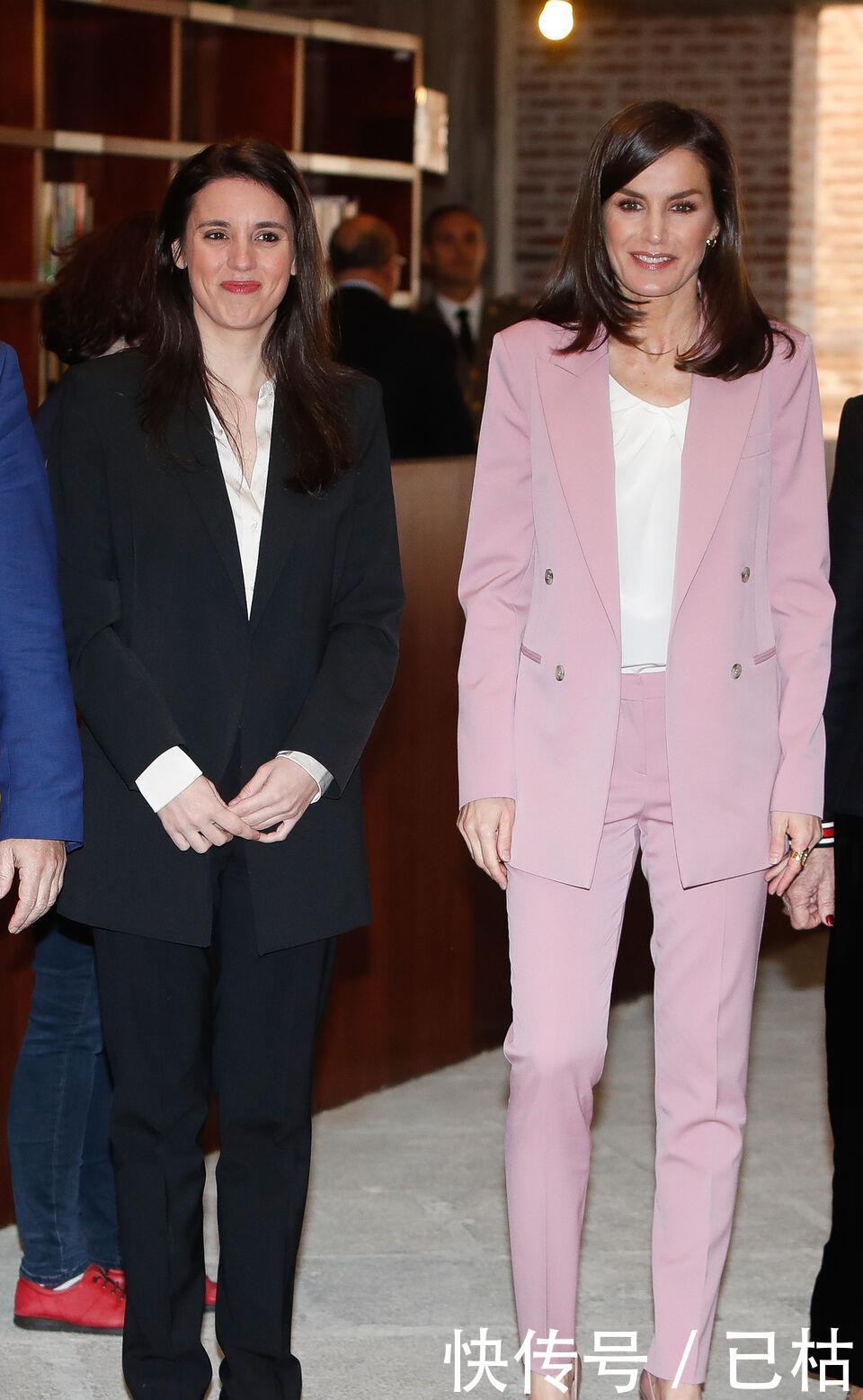  穿搭@凯特王妃风格大变，与西班牙王后上演西装杀，职业范PK这次没赢