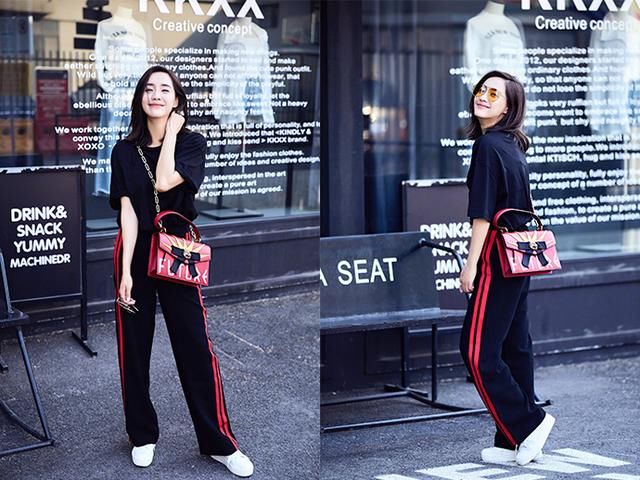 “秋雅”王智大热天还穿风衣凹造型，满分气质真的刚生完孩子吗