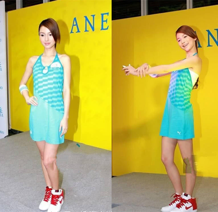 早期出道的angelababy皮肤嫩的出水，一副清纯可爱的模样