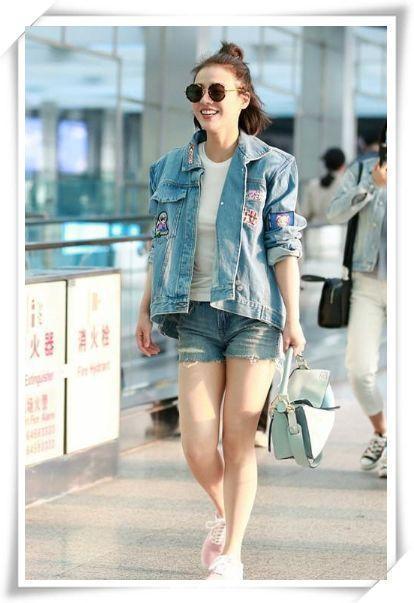 当80斤的张韶涵和100斤的马思纯同穿短裤，网友：吓得我放弃减肥