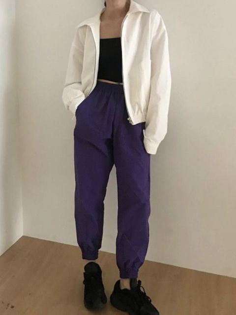  「风格」为粗腿量身定制的裤子