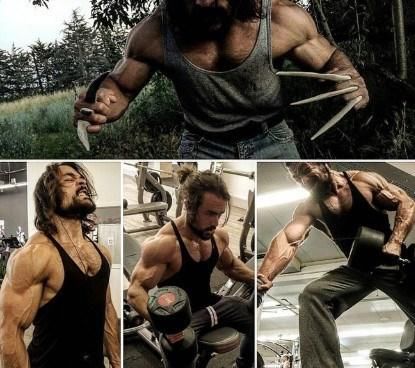 [男子]法国男子痴迷金刚狼，追星追出一身肌肉