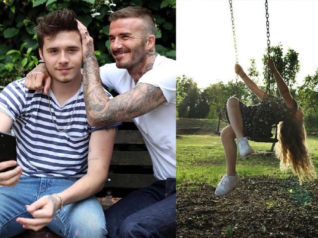 贝克汉姆一家出写真，贝嫂霸气，小七可爱，私服更出众！