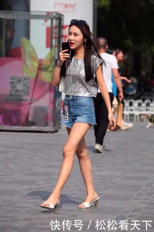  「指数」美女穿超美的超短睡衣裙，自带时髦指数，气场十足