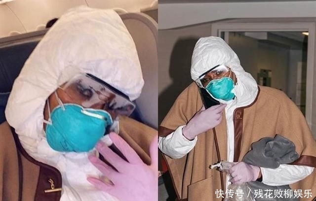 「包到」传奇超模黑珍珠娜奥米防疫装备也时尚「包到剩眼睛」外加护目镜隔离