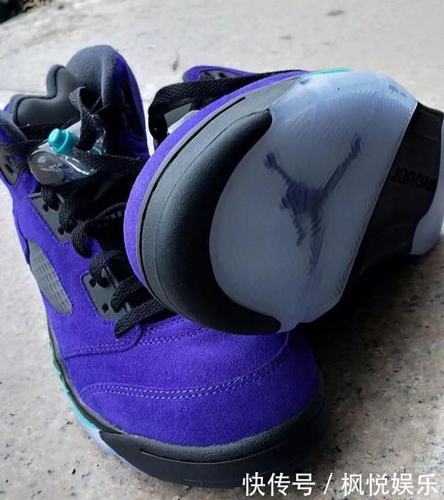 「紫葡萄」紫葡萄AirJordan5最新实物曝光!六月底正式发售