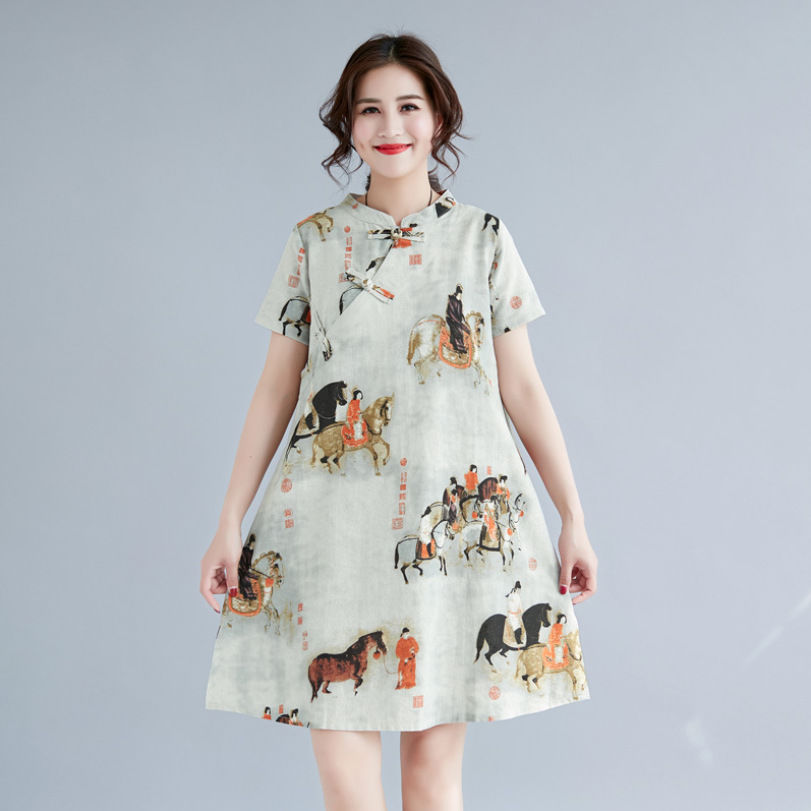 立秋刚到!旗袍终于创新了!一动一婀娜尽显妩媚风情，让人嫉妒