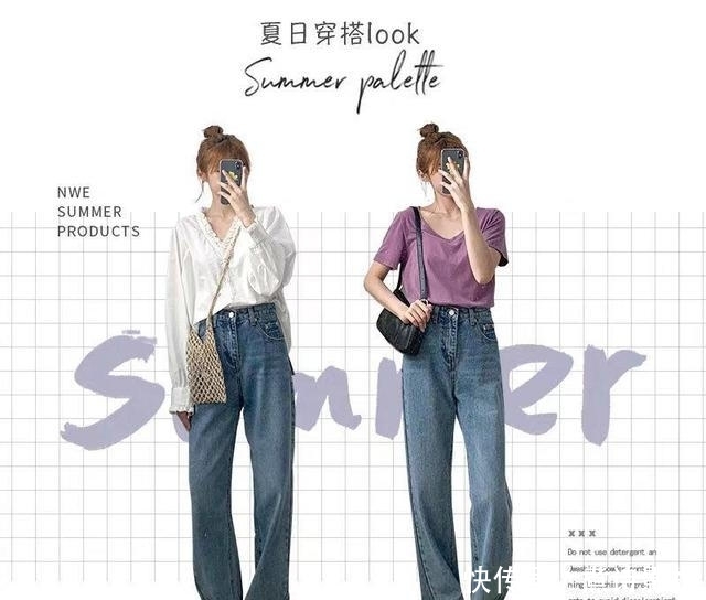  『红色T恤』初夏T恤搭牛仔裤别老穿，太俗！学下这些搭配，时尚清爽好看