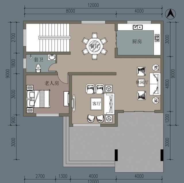  #向阳#农村自建二层别墅，面宽12米，两层楼总共才2室1厅，怎么