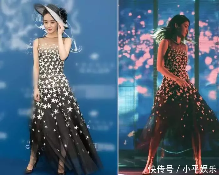当110斤陈慧琳与86斤赵丽颖同穿晚礼裙，才知道胖一点也好看