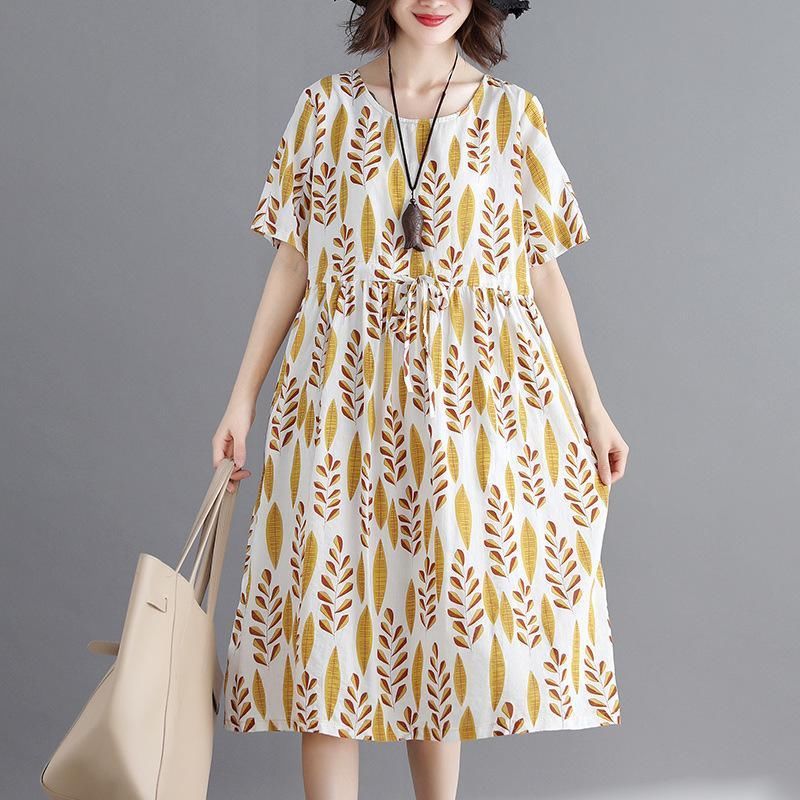 难以置信!现代女人都喜欢的棉麻裙，款款洋气显嫩，连背影都美爆