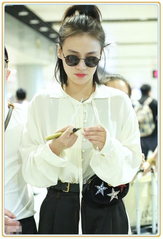 同穿阔腿裤，170马思纯竟不如169王珞丹？网友：果然腿细才是王道