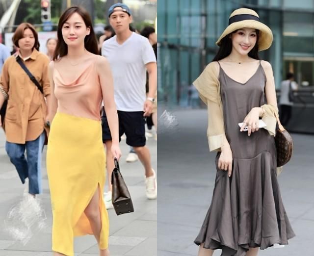  选择：高级优雅的缎面单品，如何表现出少女的甜美感？颜色选择很重要
