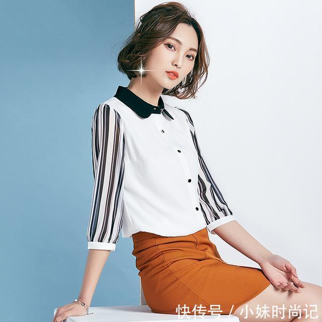 『女人』女人过了30岁,穿修身衬衫,时髦洋气,尽显性感身材