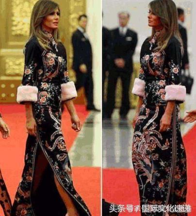 各国第一夫人穿传统服装：梅拉尼娅穿旗袍秀中国美，英拉泰国风情