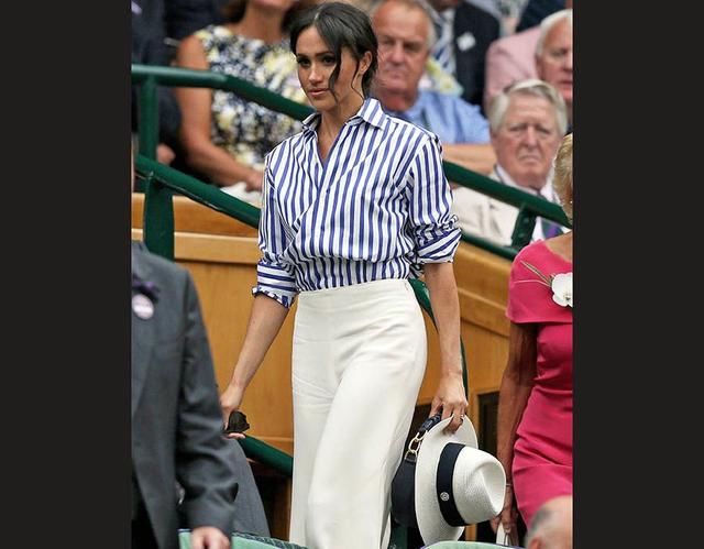 时尚专家认为梅根模仿凯特王妃,把凌乱的发髻弄柔顺,有点过时!