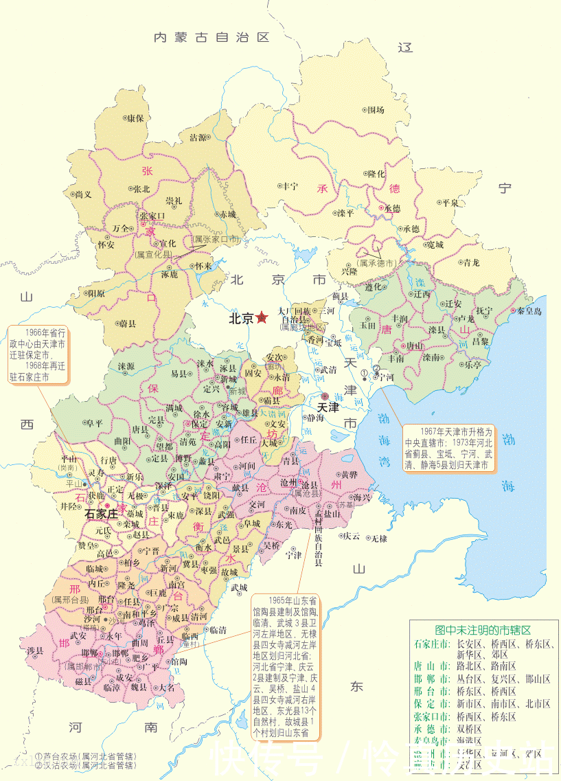 河北省行政区划沿革：北京、天津、河北是怎么分开的？