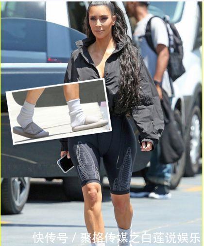 金·卡戴珊夏天酷爱的着装，最服她穿的长筒靴，我以为是裤子