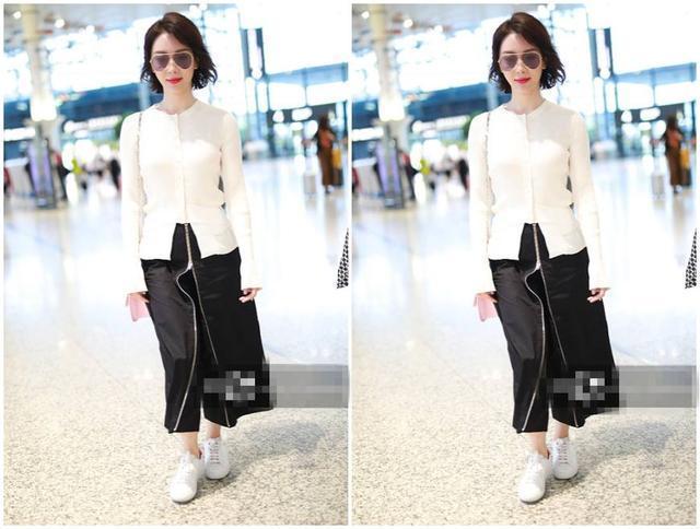 41岁陈数上衣下裤同开叉，时髦个性又减龄，网友：气场不输俞飞鸿