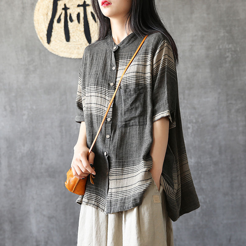 谁说丰满女人不好看?聪明女人都穿“苎麻衫”，显瘦显嫩洋气十足