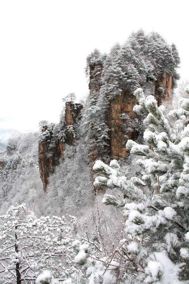 雪后的张家界，银装素裹，如临仙境！