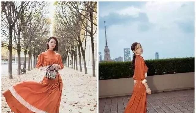 杨颖撞上赵丽颖, 差距一目了然, 一个似超模一个像村花