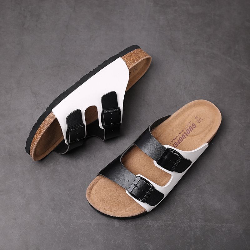 今年流行的男拖鞋，忍不住给爸爸买了2双，耐穿不贵