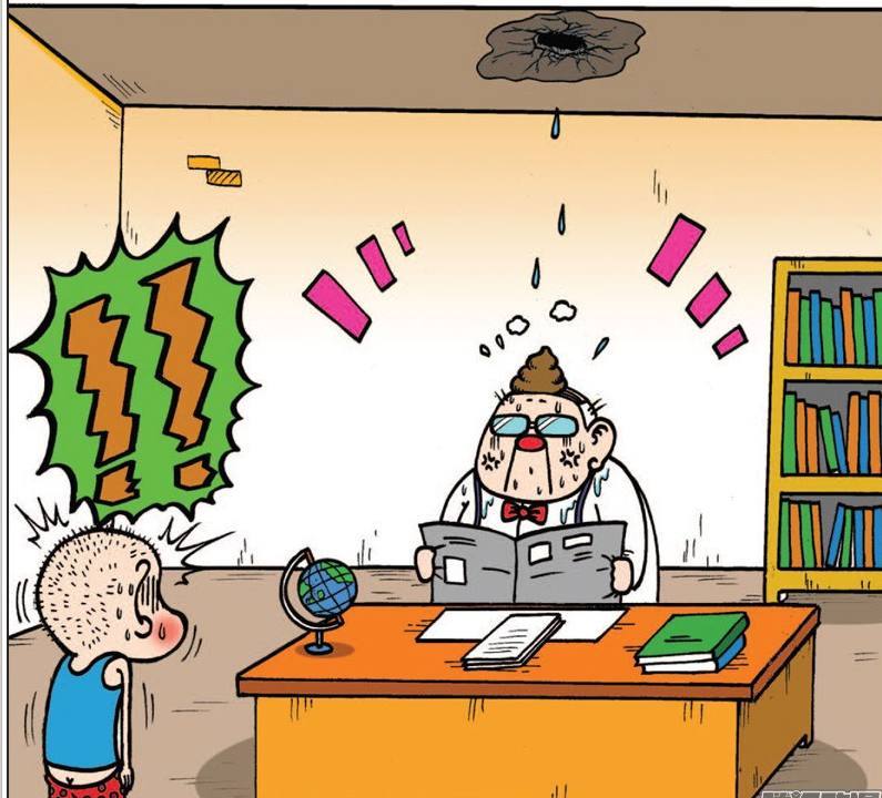 爆笑校园:呆头通马桶出奇招,谁知力气太大通穿