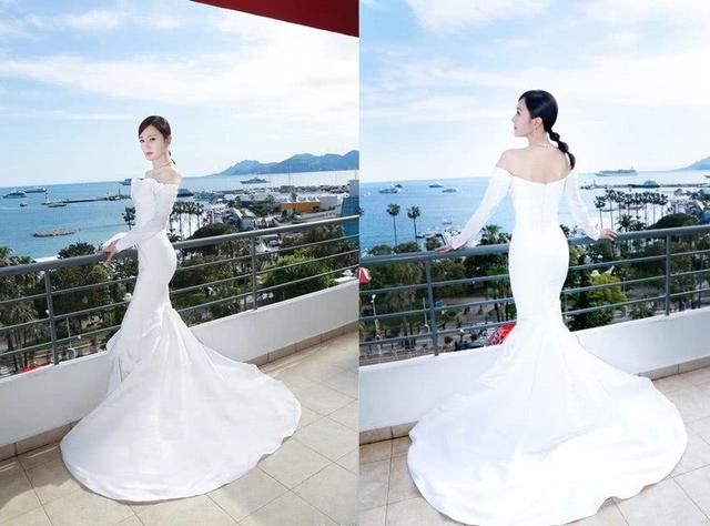 秦岚再穿鱼尾裙，细腰美臀展风情，女神们都爱不释手！