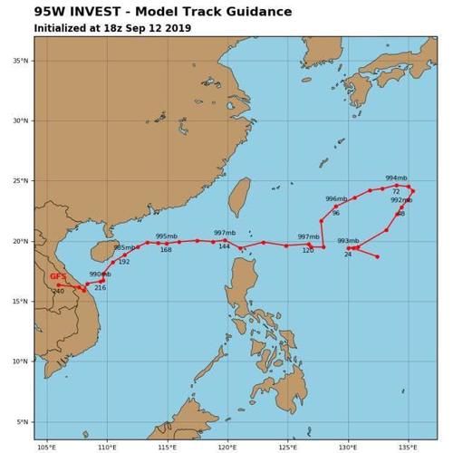  「川陕」川陕局部暴雨，95W或回马枪进南海，16、17号秋台风可能