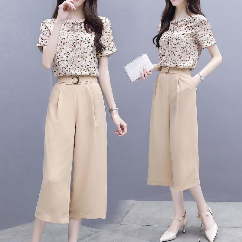 三伏天再穷也得打扮，看看新出炉的阔腿裤套装，上身显气质又靓丽