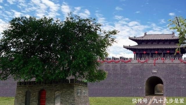 世界上最小的城竟在中国河南，面积10平米，城内仅有一棵树
